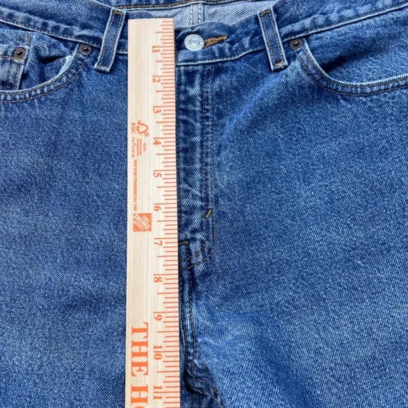 Vintage Levi's‎ 505 Women's 31x32 Jeans Lower Rise Straight Leg Blue Denim 00s - Picture 6 of 10